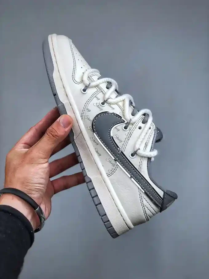 Nike SB Dunk Low x Stussy "White/Grey Swoosh" SJ2068-310