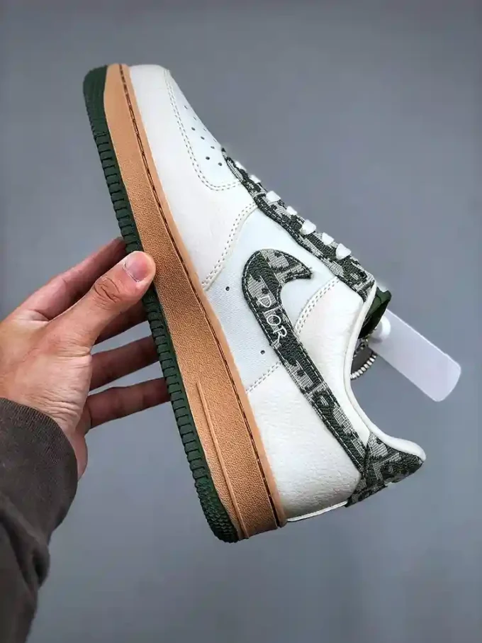 Nike Air Force 1 '07 Low x Dior "Beige Green Patterned Swoosh"KK1988-010