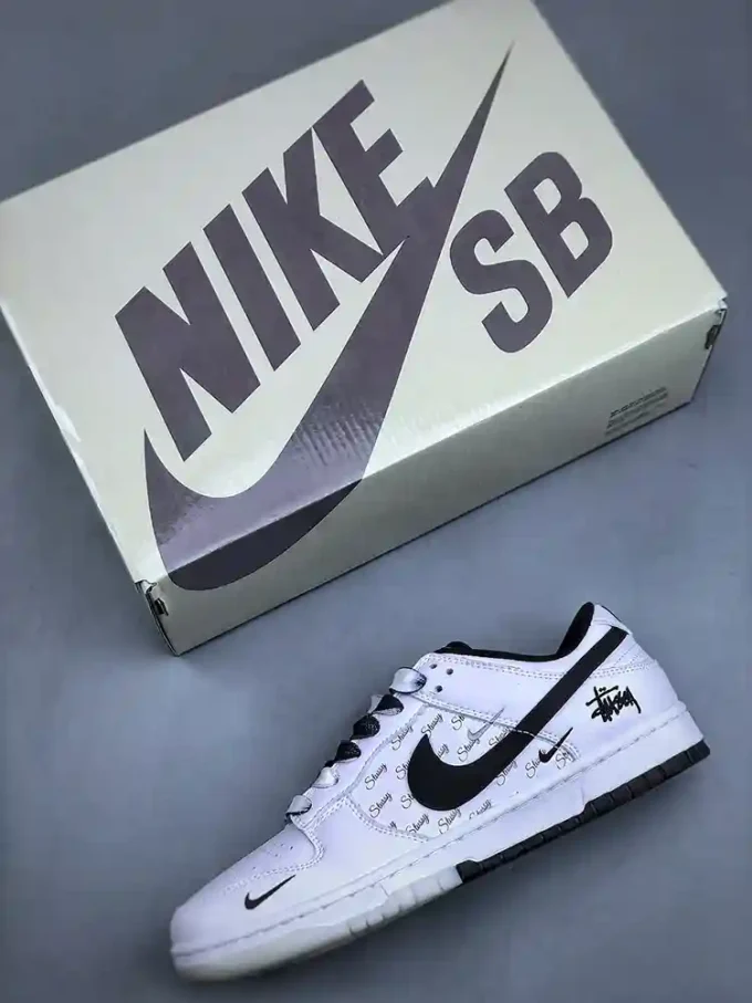 Nike SB Dunk Low x Collaboration "White/Black Swoosh"NK3638 045