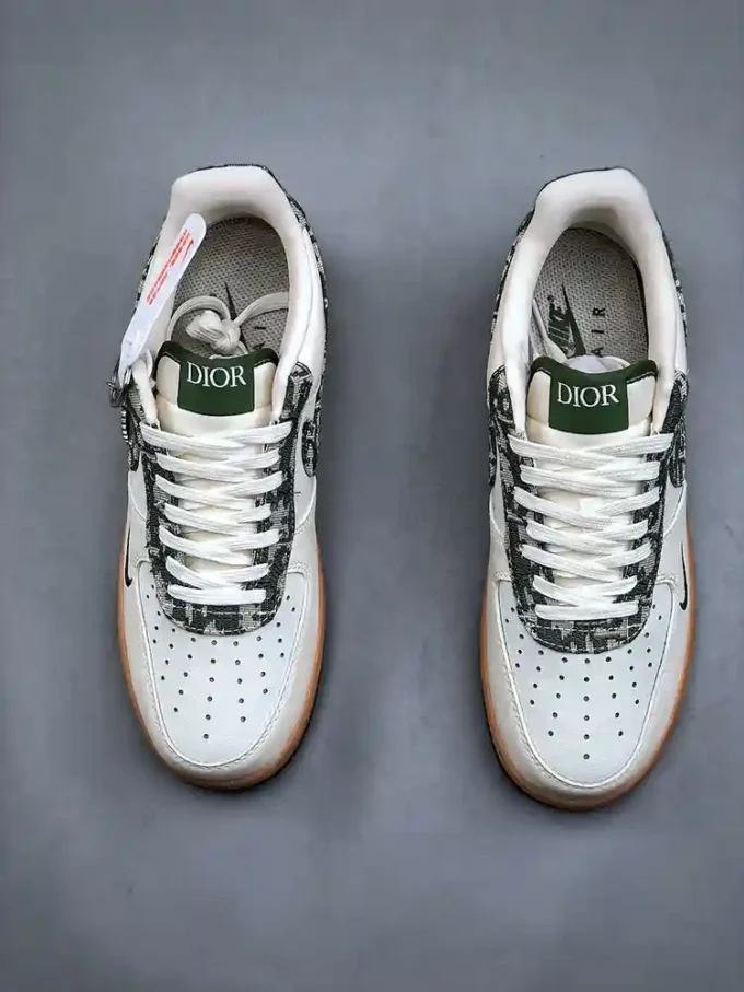 Nike Air Force 1 '07 Low x Dior "Beige Green Patterned Swoosh"KK1988-010