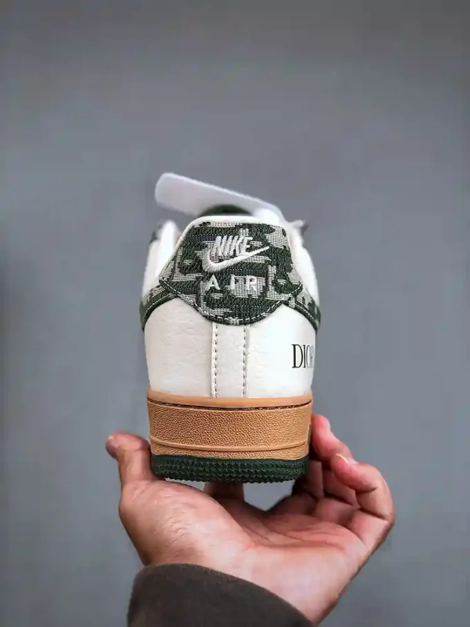 Nike Air Force 1 '07 Low x Dior "Beige Green Patterned Swoosh"KK1988-010