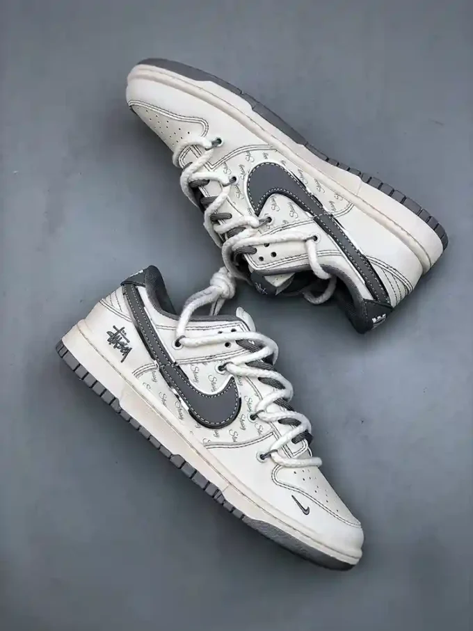 Nike SB Dunk Low x Stussy "White/Grey Swoosh" SJ2068-310